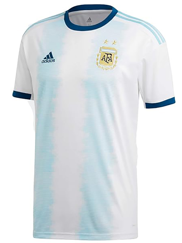 Argentina maillot rétro domicile premier uniforme de football maillot de football homme 2019